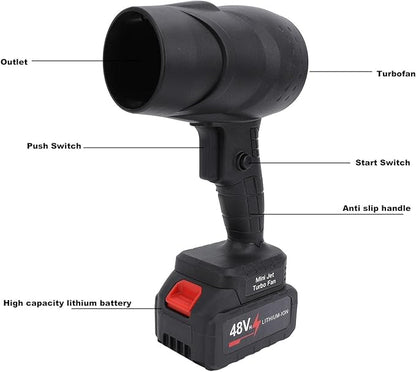 48V – Compact Lithium Turbo Blower with Handheld Power''